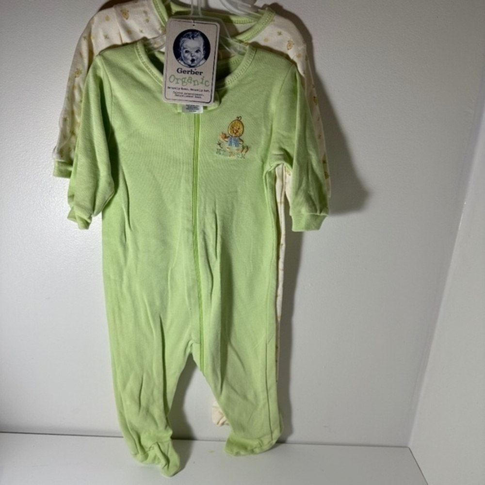 Gerber Organic set of 2 sleep' n play footed pyjama
